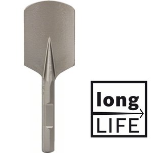 Dalta spatulata rotunjita GSH pentru beton (mortar), HEX 28 mm, 400x135 mm