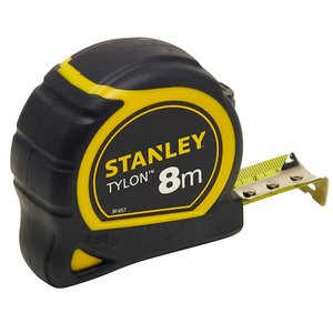 Ruleta STANLEY® TYLON cu protectie cauciuc, 8 m