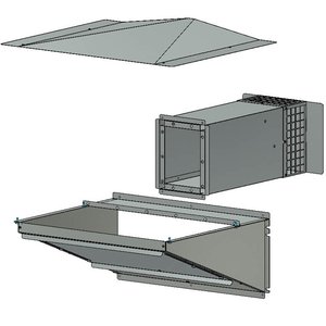 Kit instalare exterioara pentru CF75, zincat