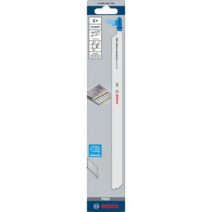 Panza pentru fierastraie verticale, pentru panouri sandwich, T1018 AFP, 3 buc. BOSCH