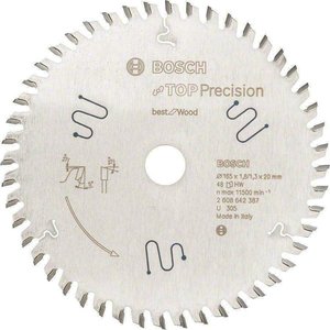 Disc pentru circular, 165x20x1.8 mm, 56 dinti, Multi Material, BOSCH