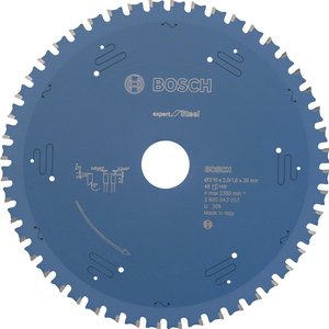 Disc (panza) pentru circular, 210 x 30 mm, 48 dinti, Otel Expert for Steel