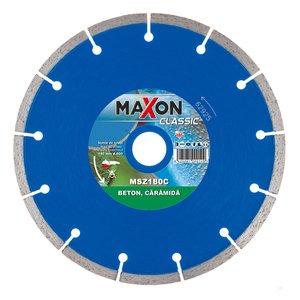 Disc diamantat MAXON segmentat pentru beton, caramida, 180x22.2 mm