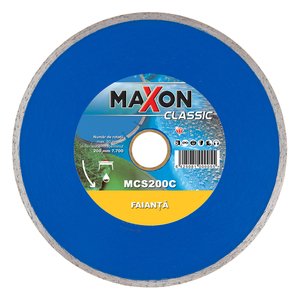 Disc diamantat continuu Maxon pentru faianta, 200x25.4 mm