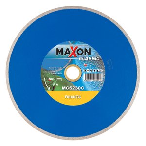 Disc diamantat continuu Maxon pentru faianta, 230x25.4/22.23 mm