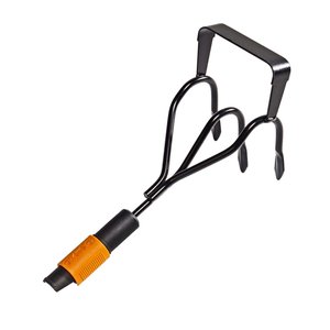 Cultivator cu 3 dinti si razeta Fiskars, 415 x 125 mm, 510 g, QuickFit™