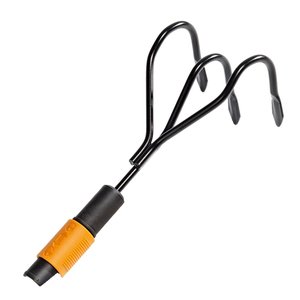 Cultivator cu 3 dinti Fiskars, 400 x 120 mm, 400 g, QuickFit™