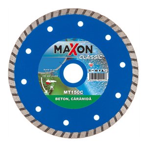 Disc diamantat continuu Maxon Turbo pentru beton, caramida, 150x22.2 mm
