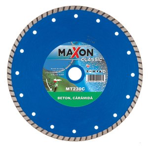 Disc diamantat continuu Maxon Turbo pentru beton, caramida, 230x22.2 mm