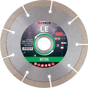 Disc diamantat 150x22.2x10 pentru materiale de constructie si beton fara armatura