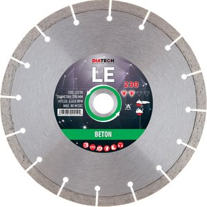 Disc diamantat segmentat 230x22.2x10 pentru materiale de constructie si beton fara armatura