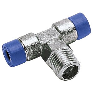 Racord automat push-in dublu tip T cu filet 1/8
