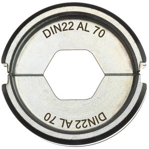 Bac de sertizare din Aluminiu, model DIN22 AL 70, pentru presa M18HCCT-201C