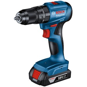 Masina de gaurit/insurubat profesionala cu percutie si 2 acumulatori 18V 2.0 Ah Bosch GSB 185-LI, 50 Nm