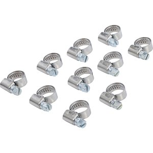 Set 10 coliere INOX, pentru furtune Ø 12 - Ø 20 mm