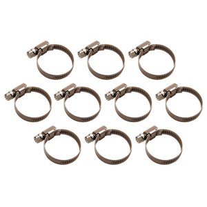 Set 10 coliere INOX, pentru furtune Ø 30 - Ø 45 mm