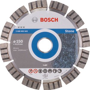 Disc diamantat Best pentru piatra, 150x22.23 mm