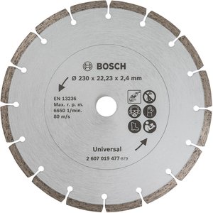Disc diamantat pentru materiale de constructii, 230x22.23 mm
