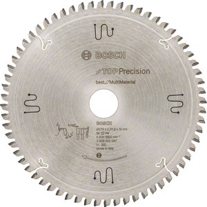 Disc pentru circular, 216 x 30 mm, 64 dinti, Top Precision Best Multi-Material