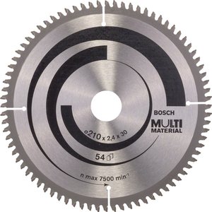Disc pentru circular, 210 x 30 mm, 80 dinti, Multi-Material