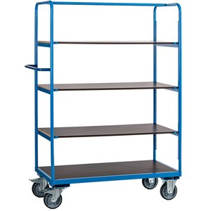 Carucior industrial inalt, 4 polite, capacitate 500 kg, RUNNER BIG 4AC