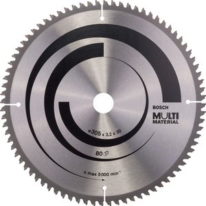 Disc pentru circular, 305 x 30 mm, 80 dinti, Multi-Material