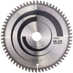 Disc pentru circular, 235 x 30 mm, 64 dinti, Multi-Material