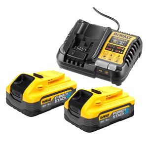 Pachet 2 acumulatori XR POWERSTACK 18V / 5Ah si incarcator rapid DCB1104, Dewalt