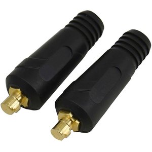Set 2 conectori-mufa tata pentru cablu sudura de 25mm², Telwin