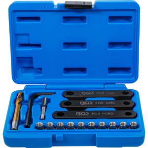 Set reparaţie pentru filet frana, M9 x 1.25, 16 piese