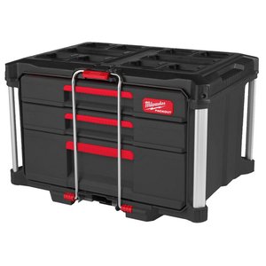 Cutie pentru scule Milwaukee PACKOUT™, 564x414x363 mm, cu 3 sertare retractabile