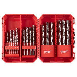 Set 25 burghie pentru metal Milwaukee Thunderweb HSS-Ground DIN338 1- 13 mm, coada cilindrica