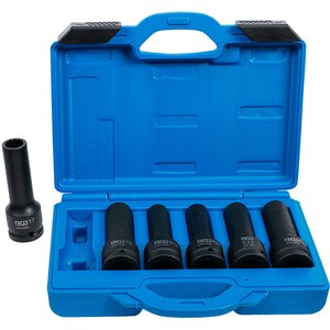 Set 6 chei de impact E18 - E24 + 17 - 19 mm, 3/4