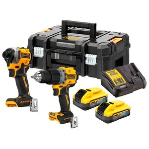 Set 2 Scule 18V Li-Ion XR: DCD805, DCF850N, 2 x acumulatori X Li-Ion 18V 5.0Ah, incarcator rapid tip  DCB1104-QW, TSTAK, tip DCK2020P2T-QW