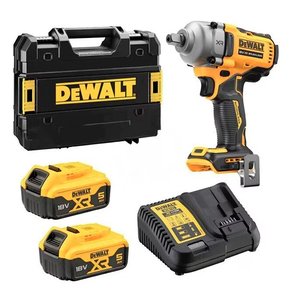 Masina de gaurit/insurubat DeWalt cu impact si acumulatori 18V Li-Ion 2x 5.0 Ah Powerstack Compact, 812 Nm, 1/2