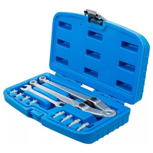 Set cheie reglabila BGS pentru piulite, 2 gauri, 8 pini dubli, Ø 2,5 - 3 - 4 - 5 - 6 - 7 - 8 - 9 mm