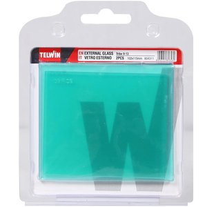 Set 2 sticle protectie externa masca de sudura, 102x115mm, TELWIN