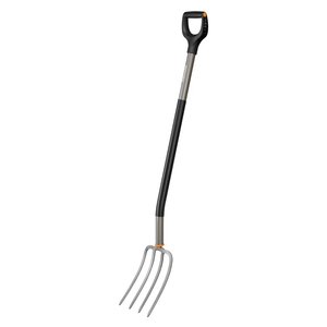 Furca pentru sapat/afanat material vegetal, 2.0 kg, maner 1230 mm, Fiskars Ergonomic