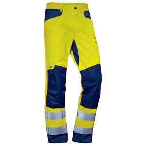 Pantaloni reflectorizanti galbeni de lucru Uvex suXXeed Construction, marimea 46
