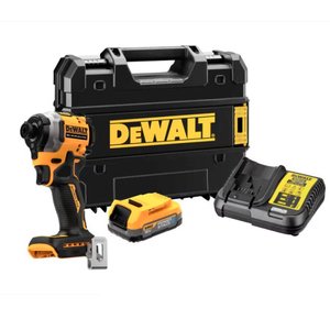 Masina de gaurit/insurubat cu impact, 18V, 1x 1.7 Ah Powerstack Compact, 205 Nm, tip DCF850E1T-QW Masina de gaurit/insurubat cu impact, 18V, 1x 1.7 Ah Powerstack Compact, 205 Nm, tip DCF850E1T-QW