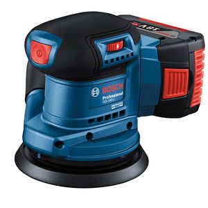 Slefuitor cu excentric Bosch, cu acumulatori 18V Li-Ion, 125 mm, SOLO, tip GEX 185-LI