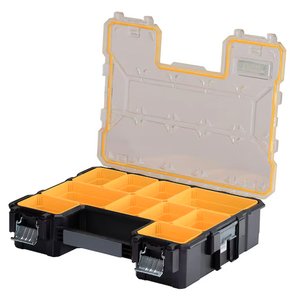 Organizator profesional adanc STANLEY® FATMAX® 10 compartimente, 450x360x120 mm cu incuietori metalice