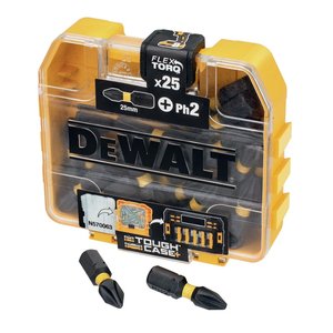 Set 25 biti de impact FLEXTORQ® PH2, 25 mm, tip DT70555T-QZ
