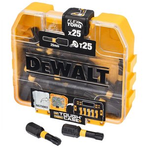 Set 25 biti de impact FLEXTORQ® T25, 25 mm, tip DT70558T-QZ