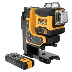 Nivela laser DeWALT cu telecomanda si acumulatori 18V XR Li-Ion, cu 3 linii fascicul verde 3x360°, SOLO, DeWalt tip DCLE34035B-XJ