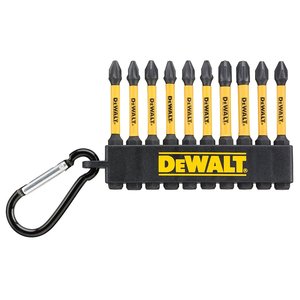 Set 10 biti Extreme Flextorq 57mm, PH si PZ, DeWalt tip DT7274-QZ
