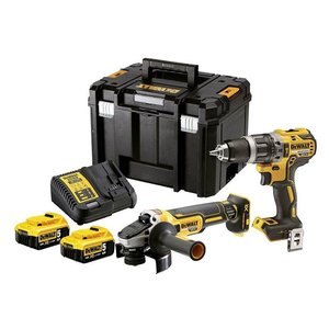 Set 2 scule 18V: DCD805, DCG405, 2 x 5.0Ah, incarcator rapid DCB, TSTAK, tip DCK2026P2T-QW