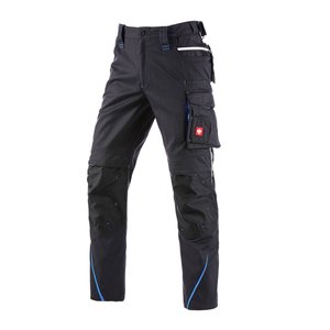 Pantaloni de lucru ergonomici Strauss, e.s.motion 2020, negru grafit-albastru, marimea 48