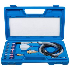Set polizor drept (biax) BGS cu 17 accesorii, 54000 rot/min, 130 mm, prindere (penseta) 3 mm