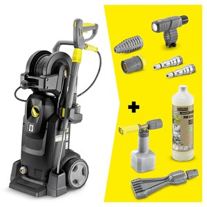 Aparat de spalat cu presiune KARCHER HD 8/18-4 MXA eBFoam Plus Go!Further, cadou include eco!Booster, lampa de lucru, detergent RM 82N - 1 litru, duza cu jet rotativ, duza de spumare si 2 cuple rapide